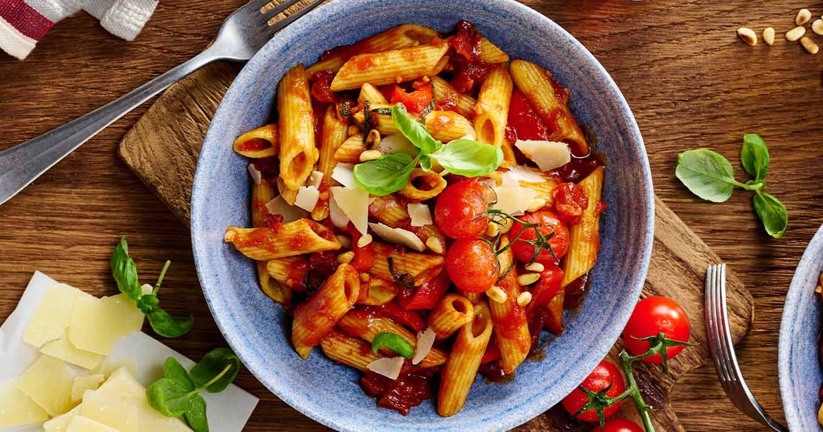 Penne arrabiata with tomato and chilli sauce | Recipe | Kikkoman