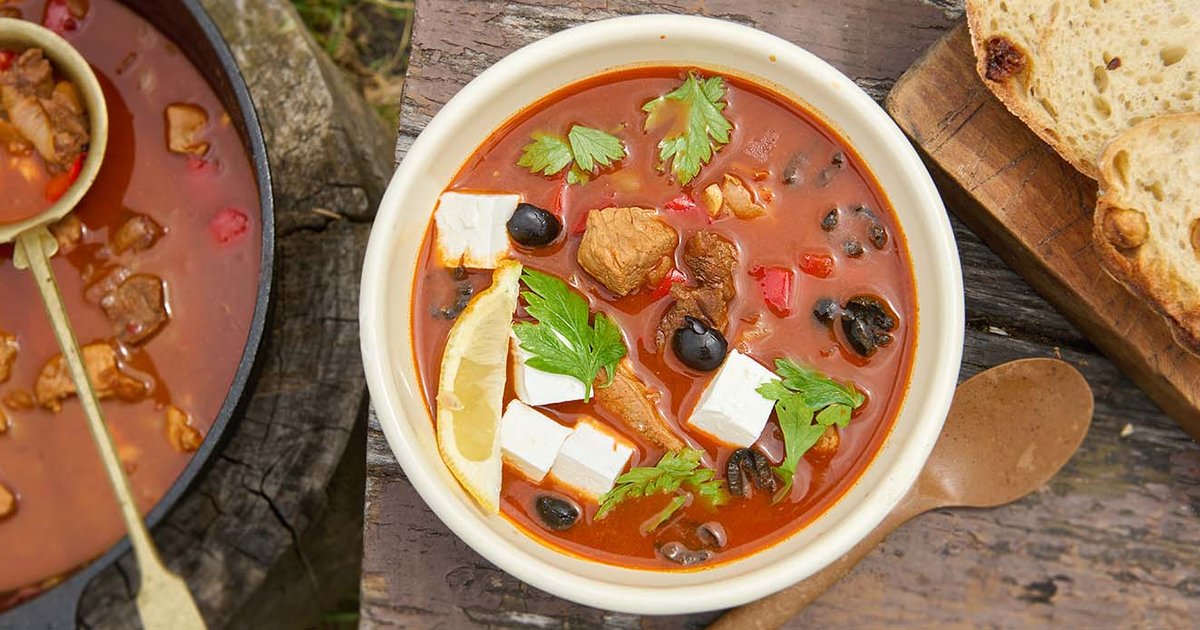 Goulash soup with beef, pork, and chicken | Kikkoman
