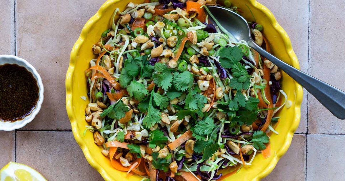 Cabbage Salad with Nuts and Soy Dressing | Recipe | Kikkoman