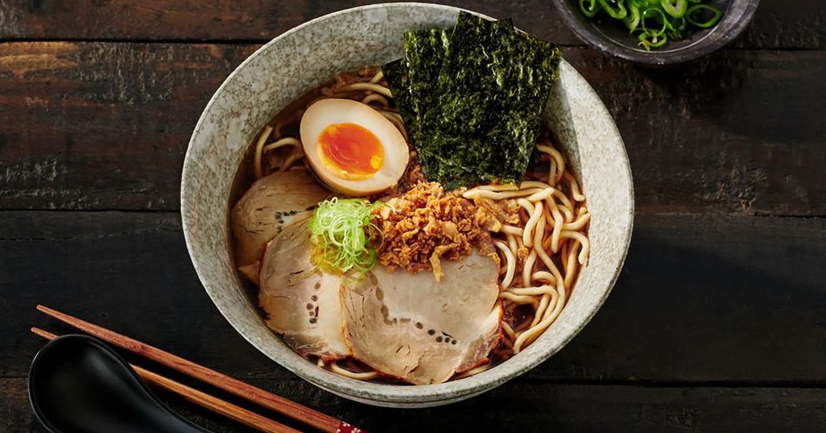Ham Ramen with marinated egg - Recipe | Kikkoman