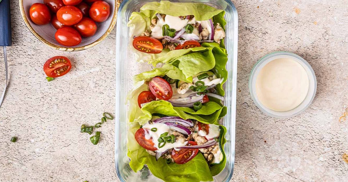 Lettuce wraps with turkey and dressing | Recipe | Kikkoman