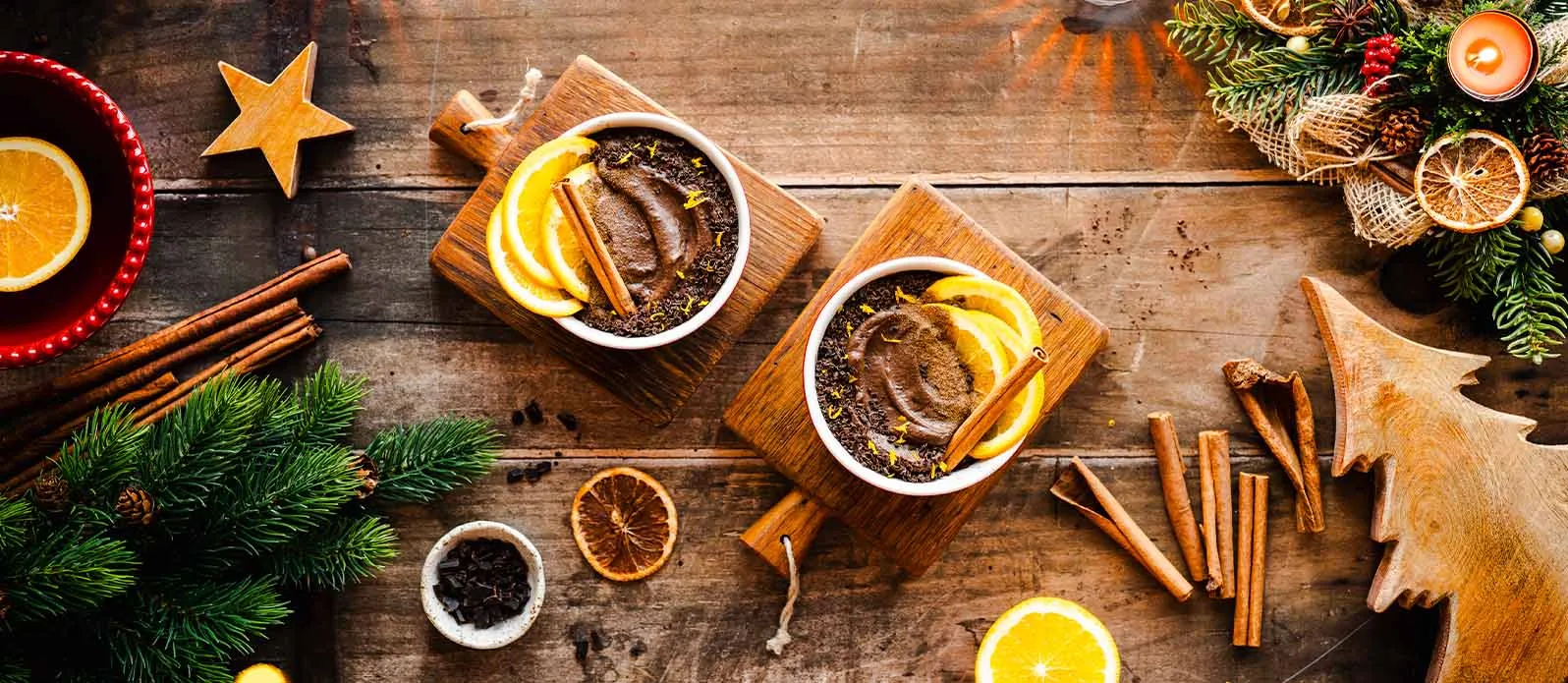 Chocolate mousse with espresso & orange