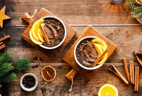 Chocolate mousse with espresso & orange