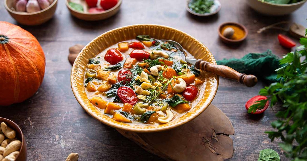 Hokkaido squash and sweet potato chowder | Recipe | Kikkoman
