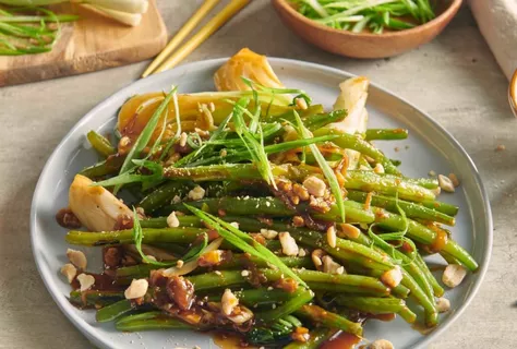 Stir-fried green beans