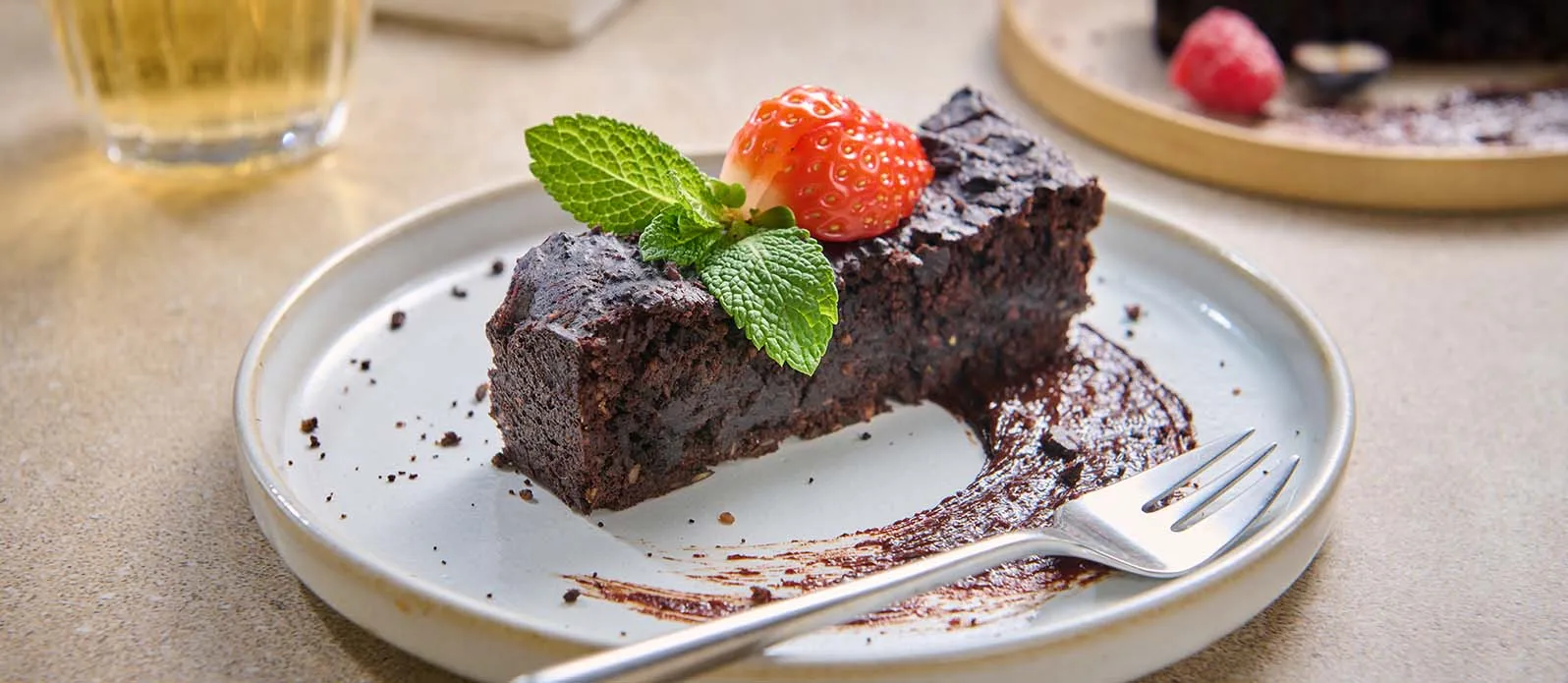 Gluten-free black bean brownie