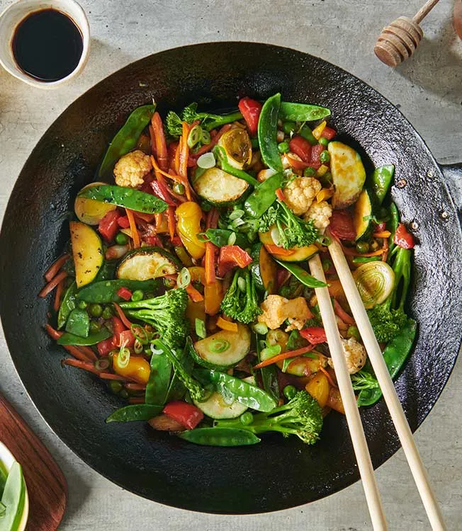 Sweet & sour veggie stir-fry