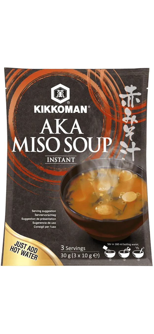 Kikkoman Instant Aka (red) Miso Soup 10 g x 3
