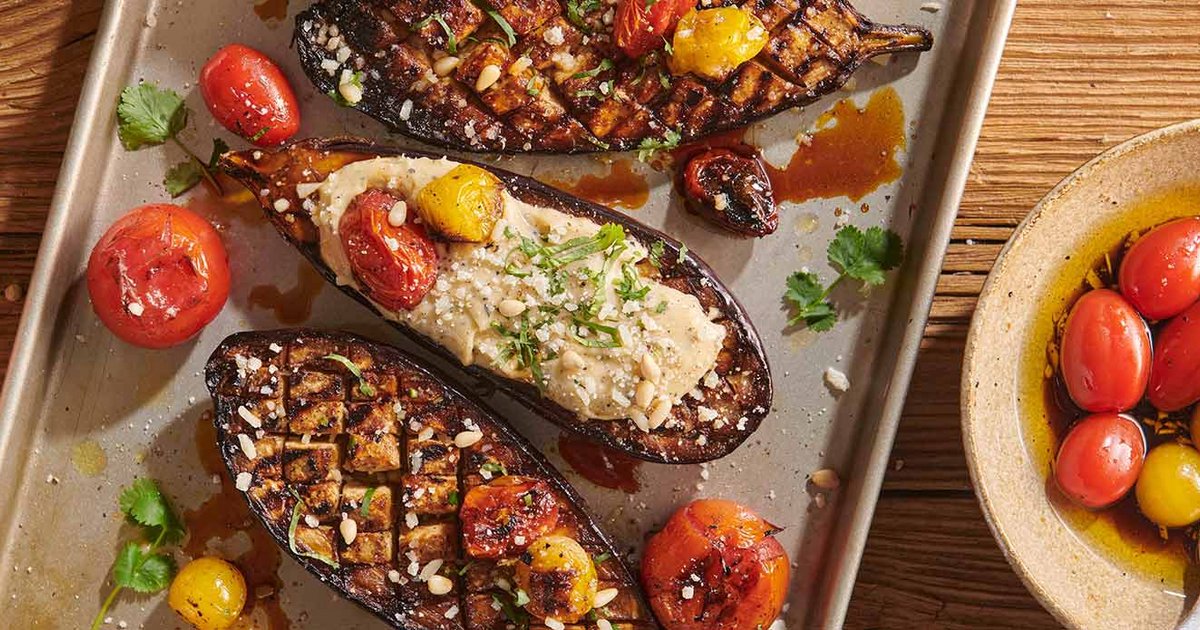 Grilled aubergine with tamarind paste | Recipe | Kikkoman