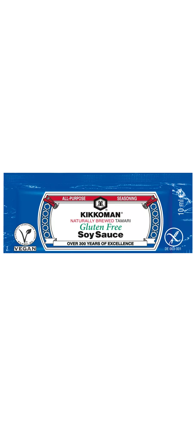 Kikkoman Naturally Brewed Tamari Gluten free Soy Sauce 10 ml sachet