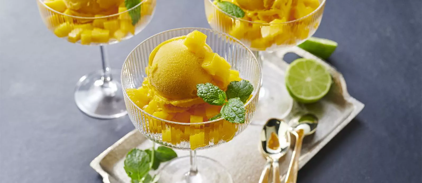 The easiest 2-ingredient mango sorbet