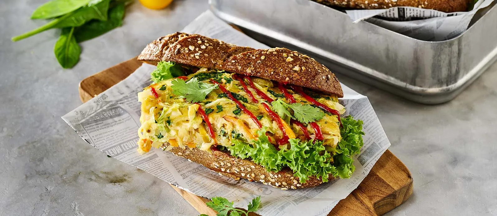 Gilgeori toast (street food sandwich)