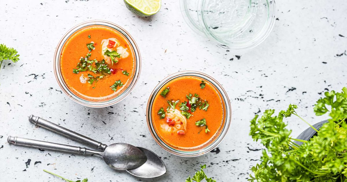 Fish soup with shrimps and cod | Kikkoman