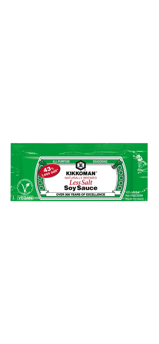 Kikkoman Naturally Brewed Less Salt Soy Sauce 10 ml sachet