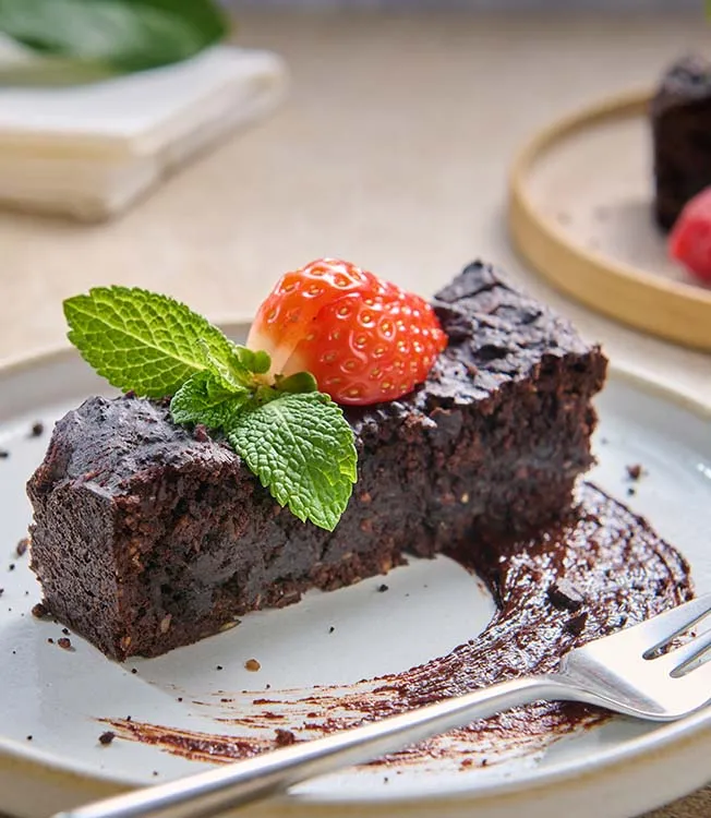 Gluten-free black bean brownie