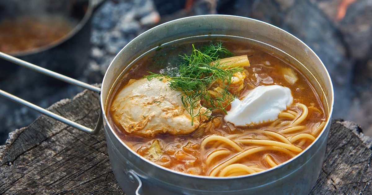 Kimchi cabbage soup with poached egg | Kikkoman