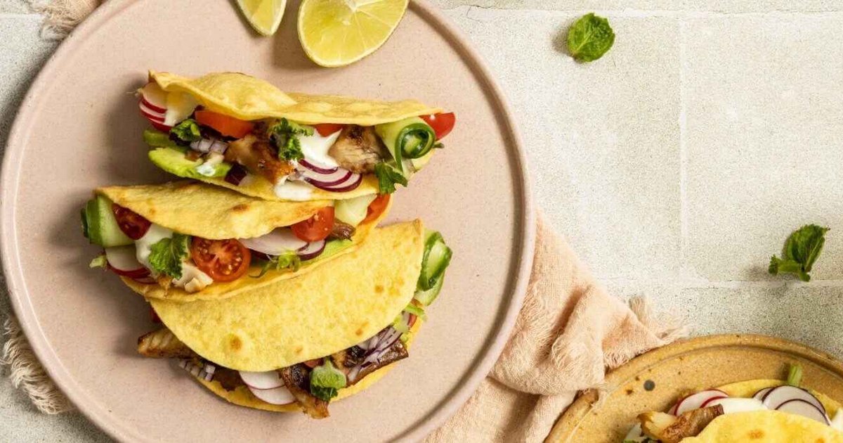 Easy fish tacos with crispy vegetables | Kikkoman