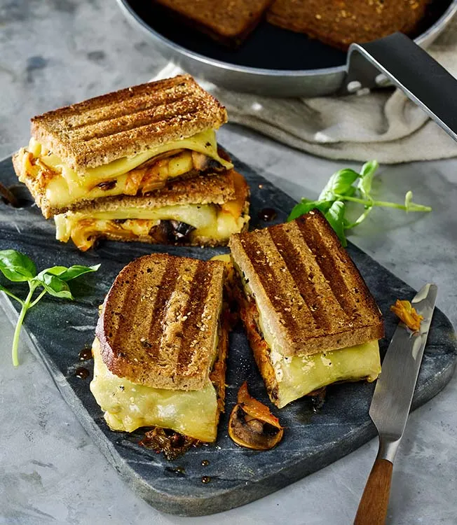 Kimchi grilled cheese sandwich