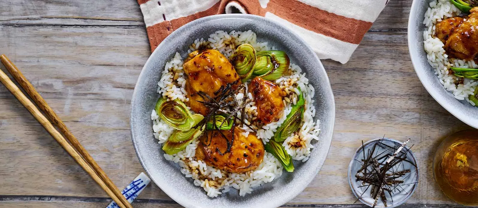 Teriyaki Chicken with Toasted Sesame on Rice