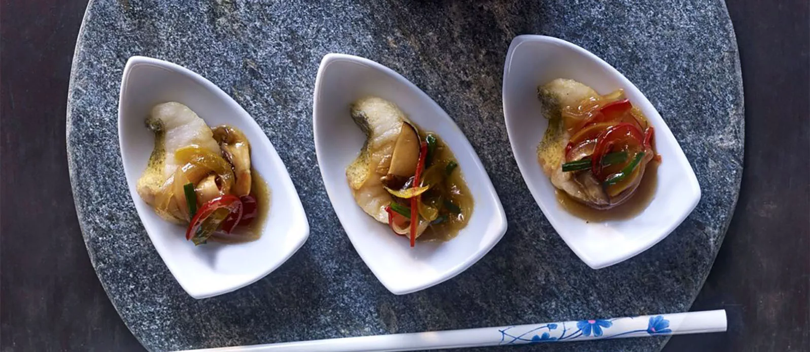 White fish with vegetable sauce