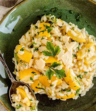 Risotto with zucchini