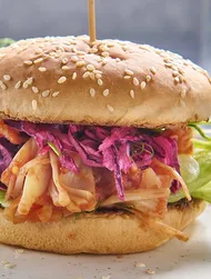 Jackfruit burgers à la pulled pork