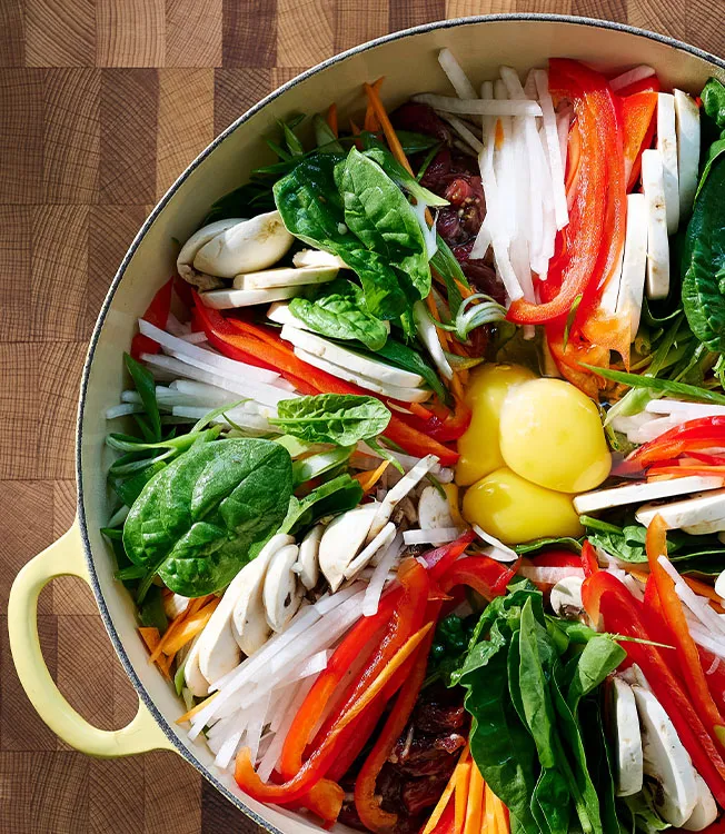 Korean jeongol hot pot—sukiyaki style