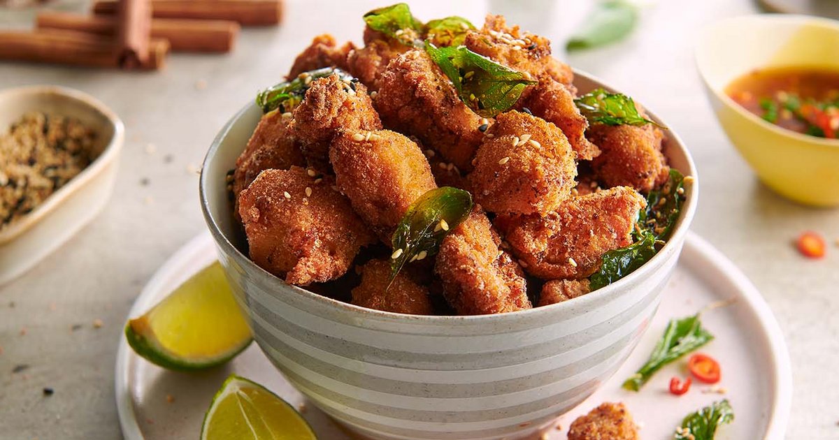 Spiced Chicken Popcorn | Kikkoman