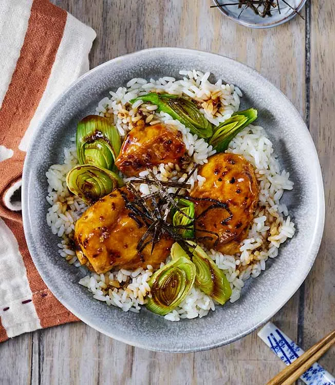 Teriyaki Chicken with Toasted Sesame on Rice