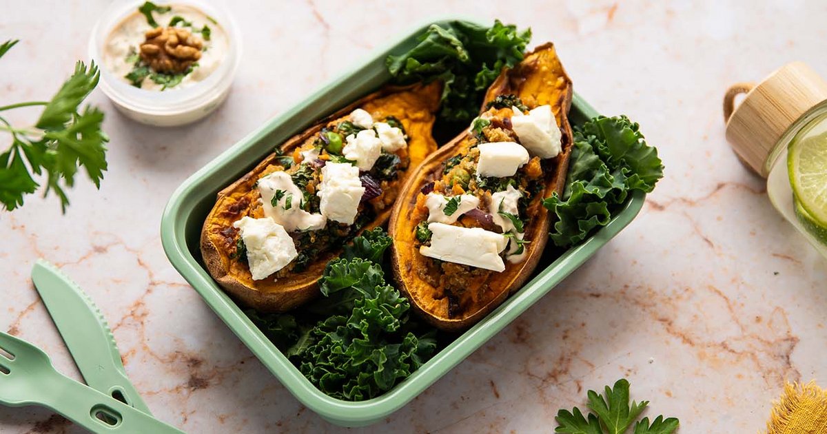 Stuffed sweet potatoes with quinoa | Recipe | Kikkoman