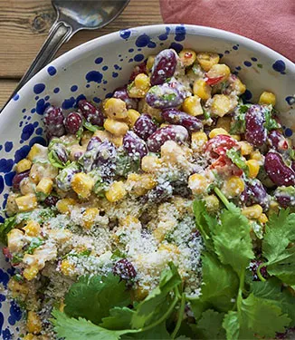 Mexican corn salad / Esquites