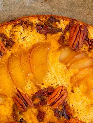 Orange upside-down cake