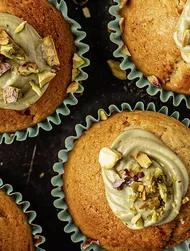 Pistachio cream muffins