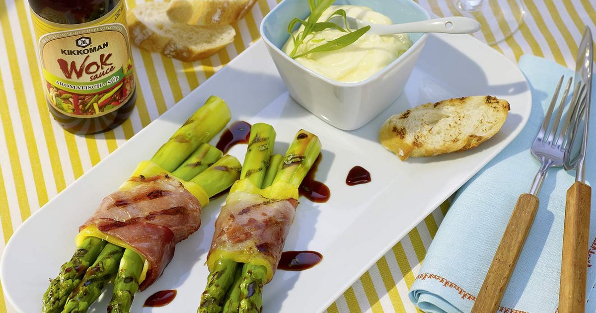 Marinated BBQ Asparagus | Kikkoman