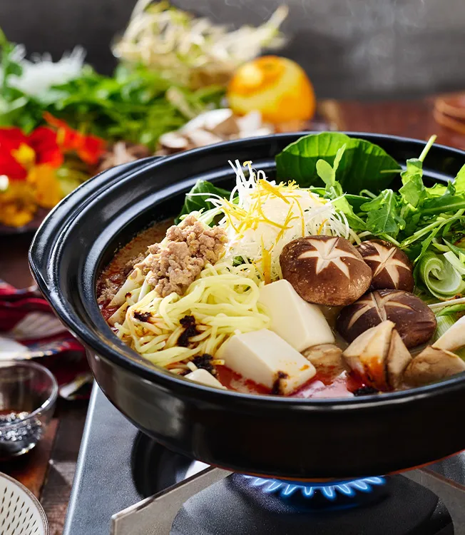 Dandan-style soy milk hot pot