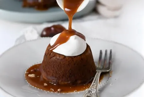 Sticky Soy Toffee Pudding