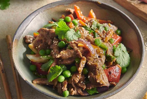 Spicy beef stir-fry