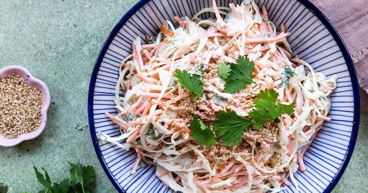 Asian-inspired Coleslaw with Soy Dressing | Recipe | Kikkoman