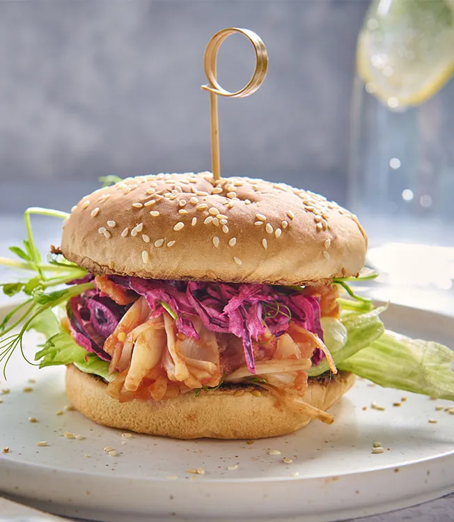 Jackfruit burgers à la pulled pork