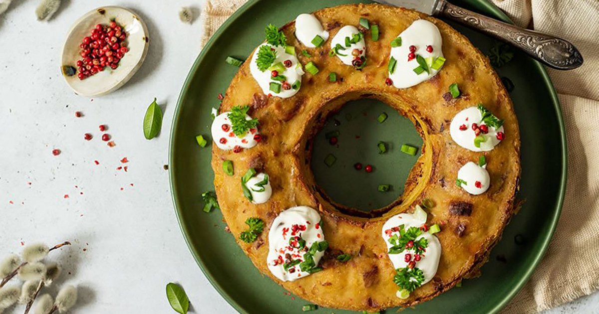 Potato pie with bacon | Kikkoman