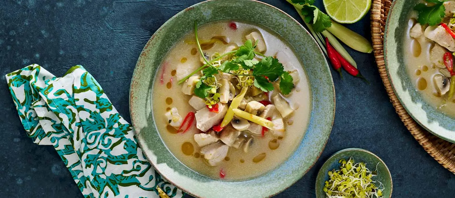 Tom kha gai with chicken
