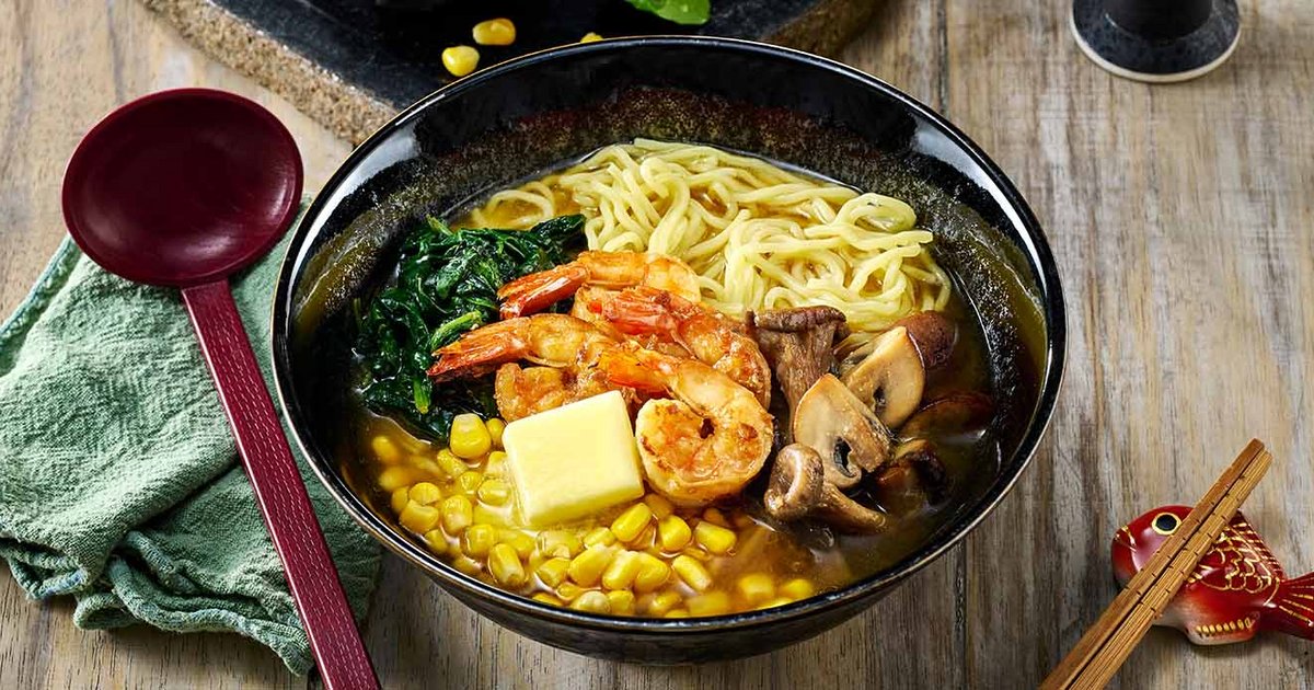 Miso butter prawn ramen | Kikkoman