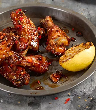 Soy Chilli Caramel Chicken Wings