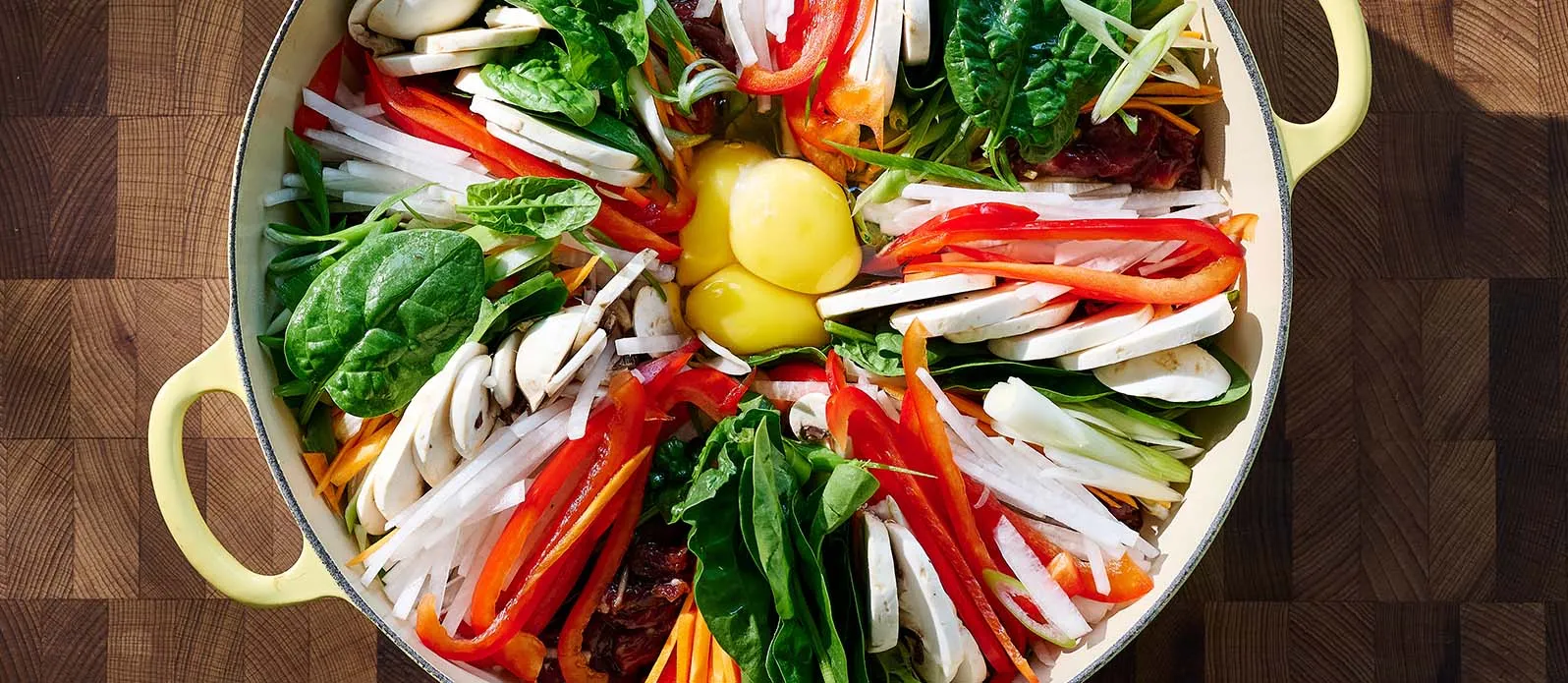 Korean jeongol hot pot—sukiyaki style