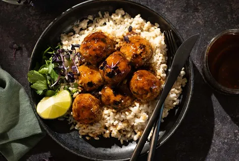 Chicken teriyaki meatballs