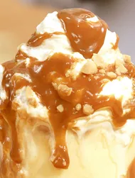 Salted Peanut Butter and Caramel Sundae Shake
