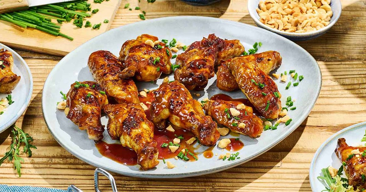 Sticky chicken wings with honey-lime glaze | Recipe | Kikkoman
