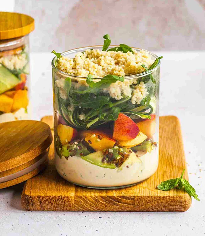 Zesty avocado-nectarine summer salad