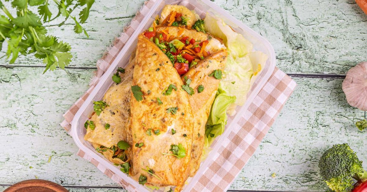 Asian omelette with stir-fried vegetables | Kikkoman