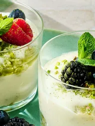 Vegan tiramisu with matcha & tamari